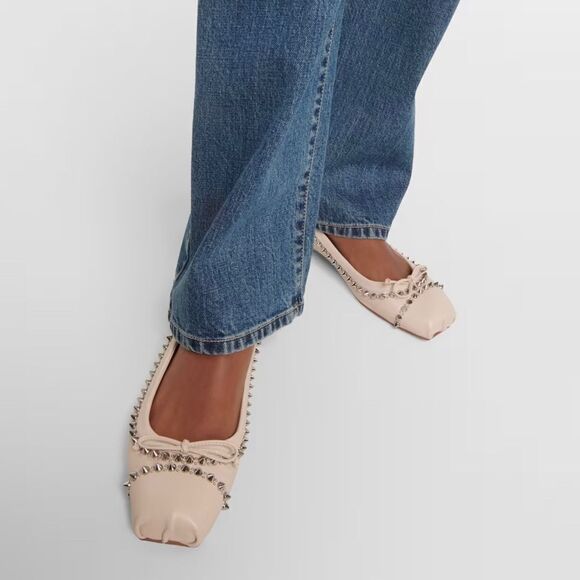 Christian Louboutin Mamadrague Spikes Red Sole Ballerina Flats size 39 - Picture 2 of 15